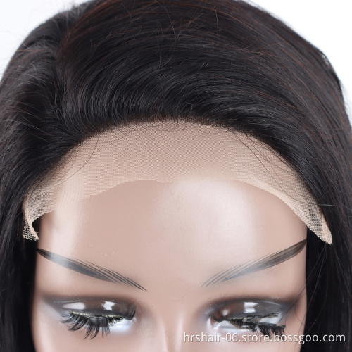 Wholesale Glueless Swiss Lace Wigs Cheap Brazilian Hair 6x6 Lace Closure Raw straight Human Hair Lace Wig Front Wigs